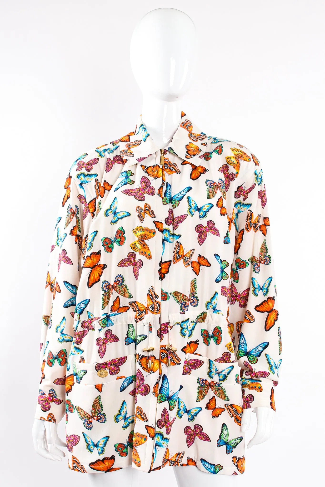 Silk Rainbow Butterfly Jacket