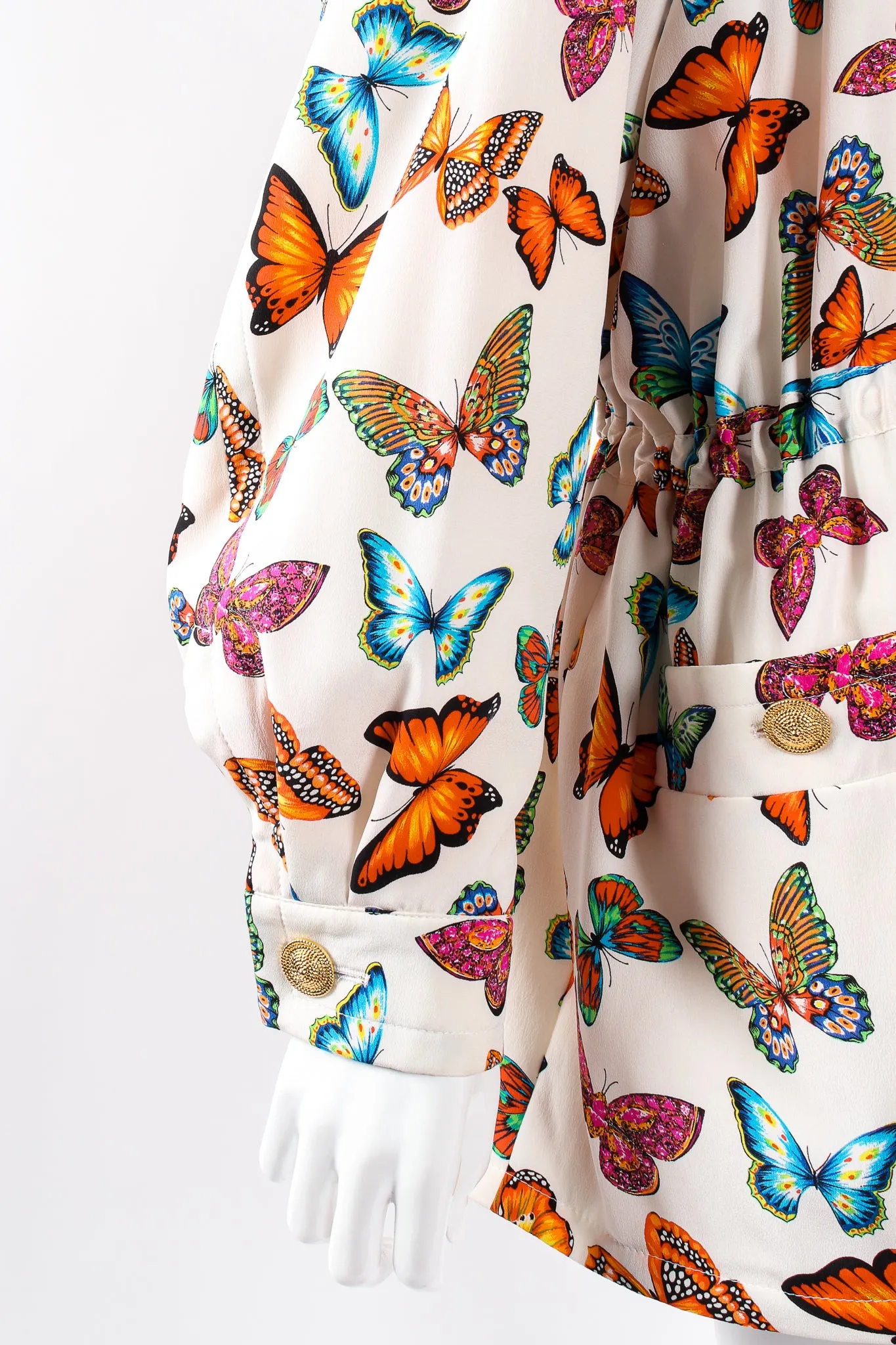 Silk Rainbow Butterfly Jacket