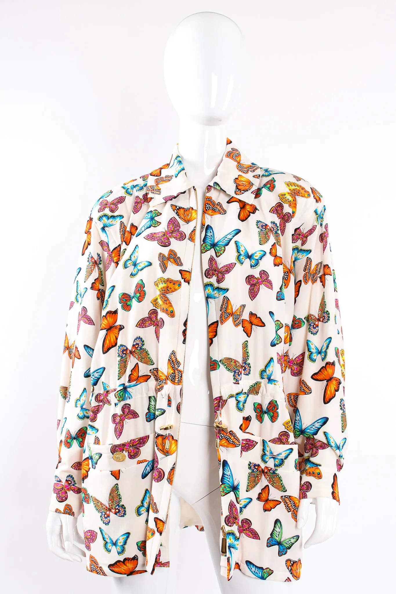 Silk Rainbow Butterfly Jacket