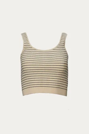 SINKL SLEEVELESS CROP KNIT TOP