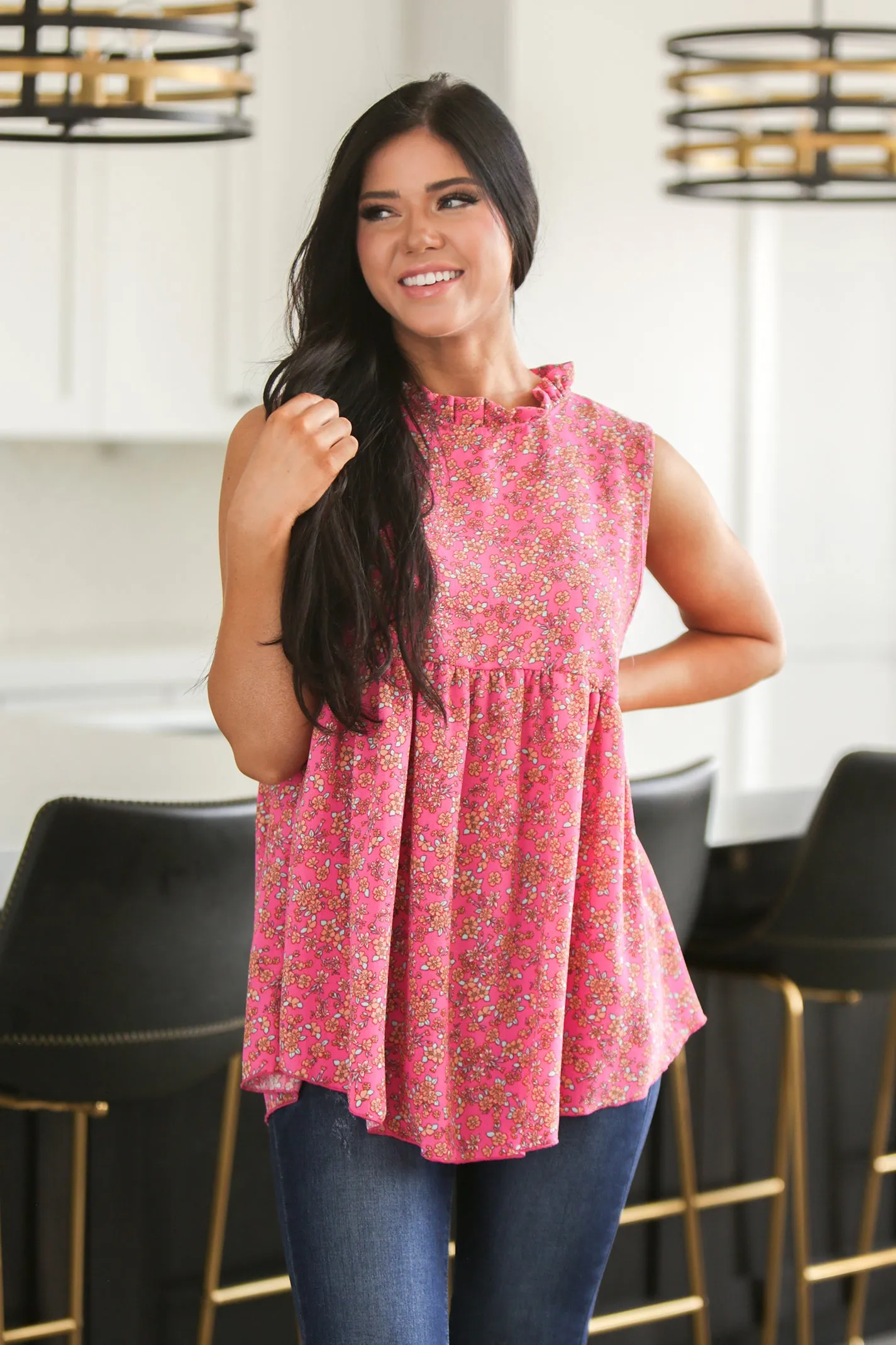 So Into You Floral Top