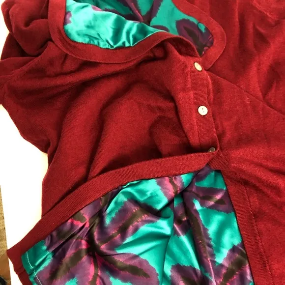 Soft Surroundings Button Cardigan Satin Lined XL