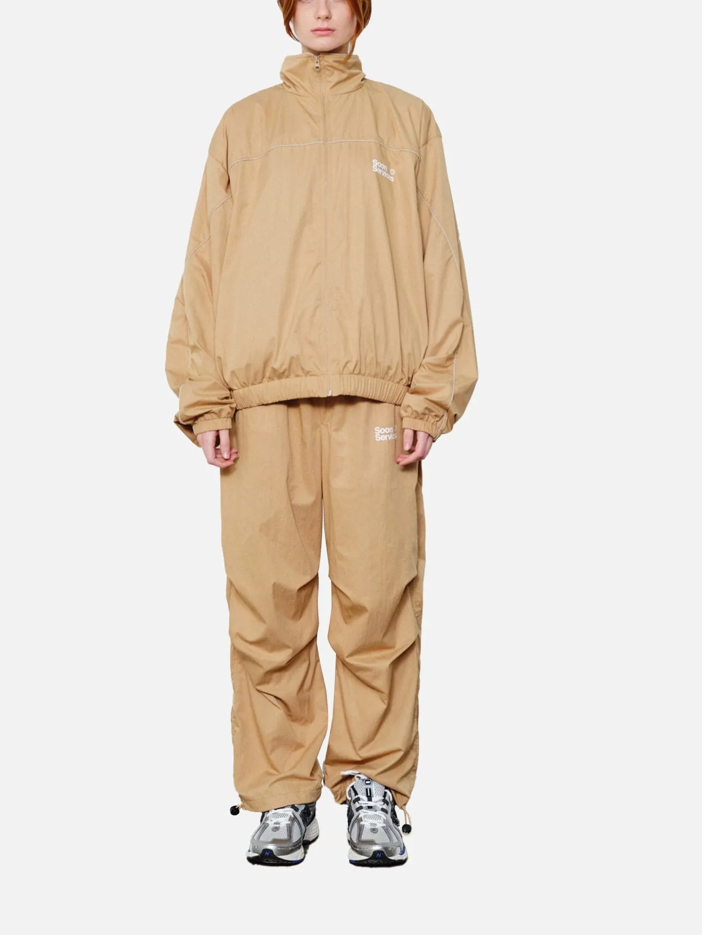 Soon Services Track Jacket - Beige