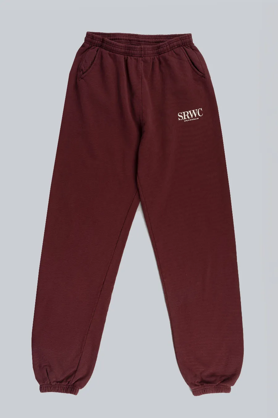 SPORTY AND RICH UPPER EAST SIDE SWEATPANTS MERLOT