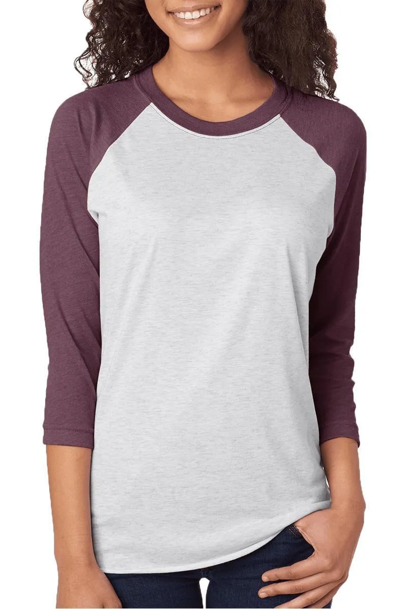 Spots Happy Fall Pumpkin Tri-Blend Unisex 3/4 Raglan