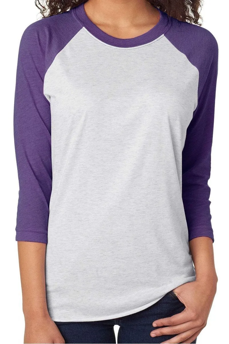 Spots Happy Fall Pumpkin Tri-Blend Unisex 3/4 Raglan
