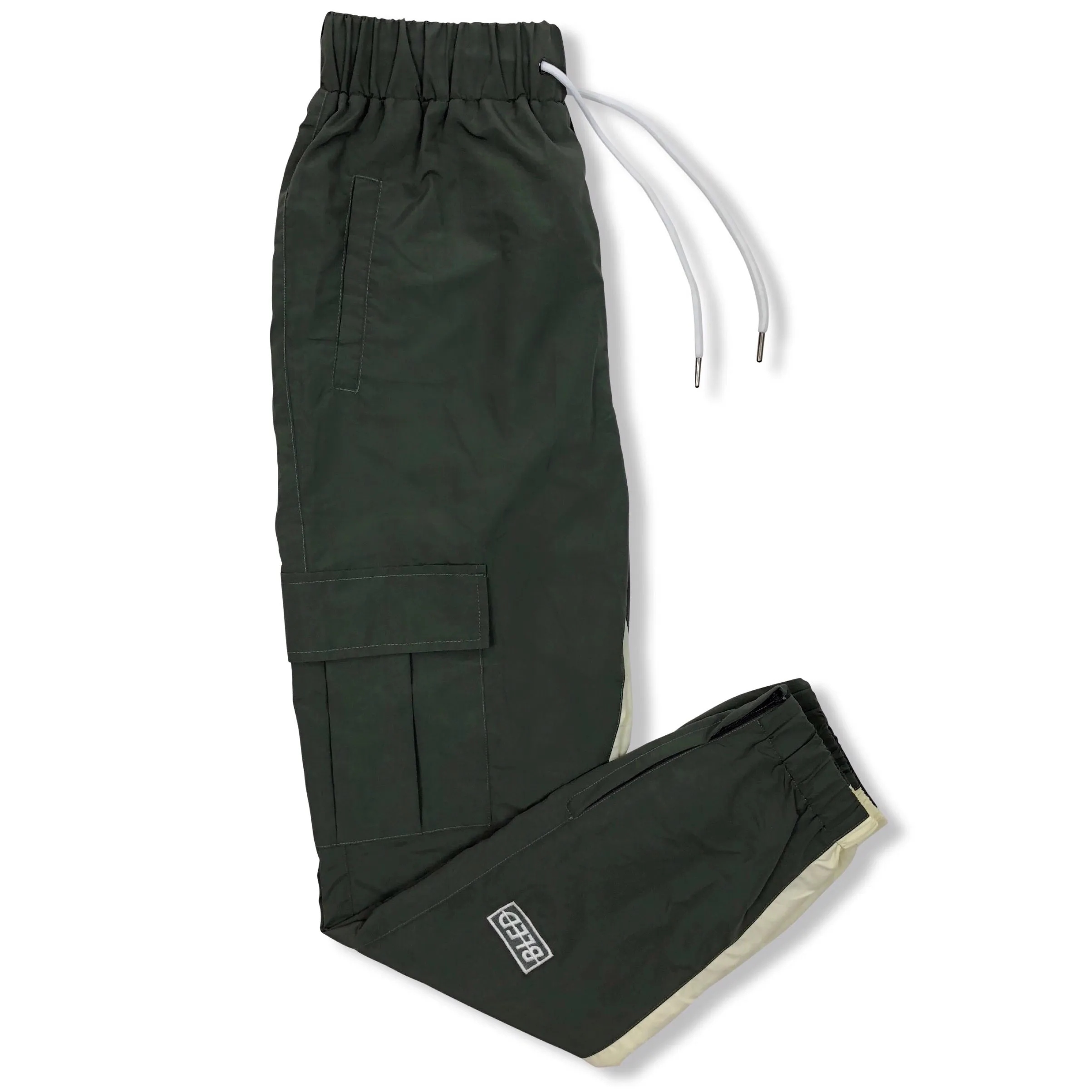 Stealth Cargo Track Pant - Olive/Cream