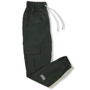Stealth Cargo Track Pant - Olive/Cream