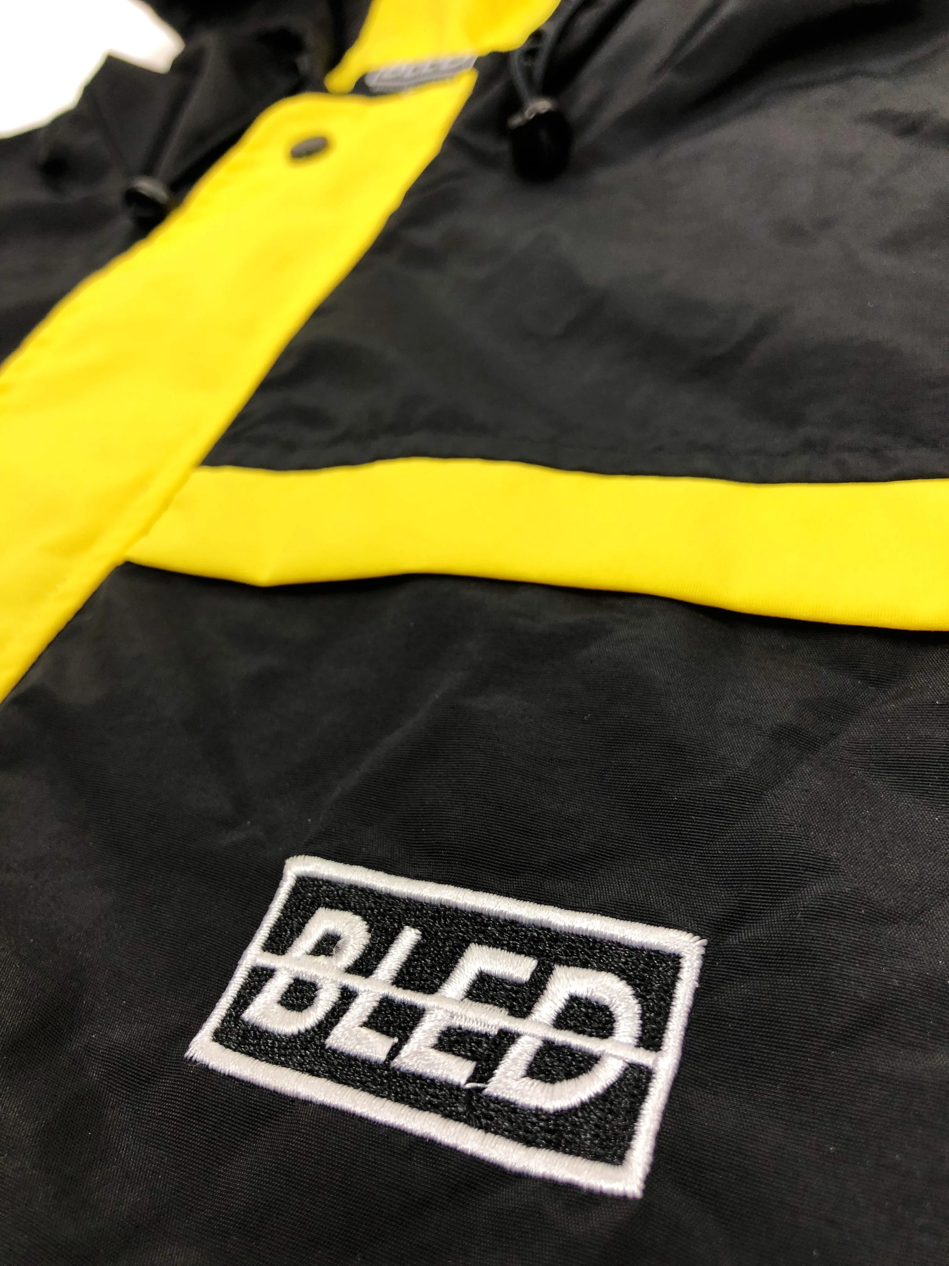 Stealth Hooded Track Jacket - Black/Yellow