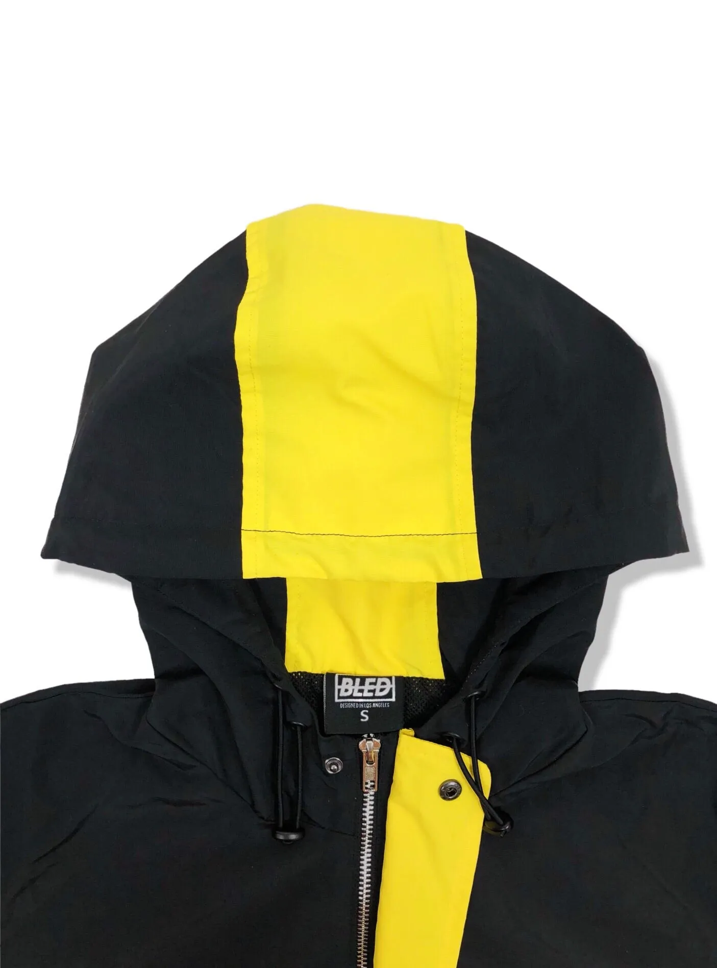 Stealth Hooded Track Jacket - Black/Yellow