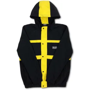 Stealth Hooded Track Jacket - Black/Yellow