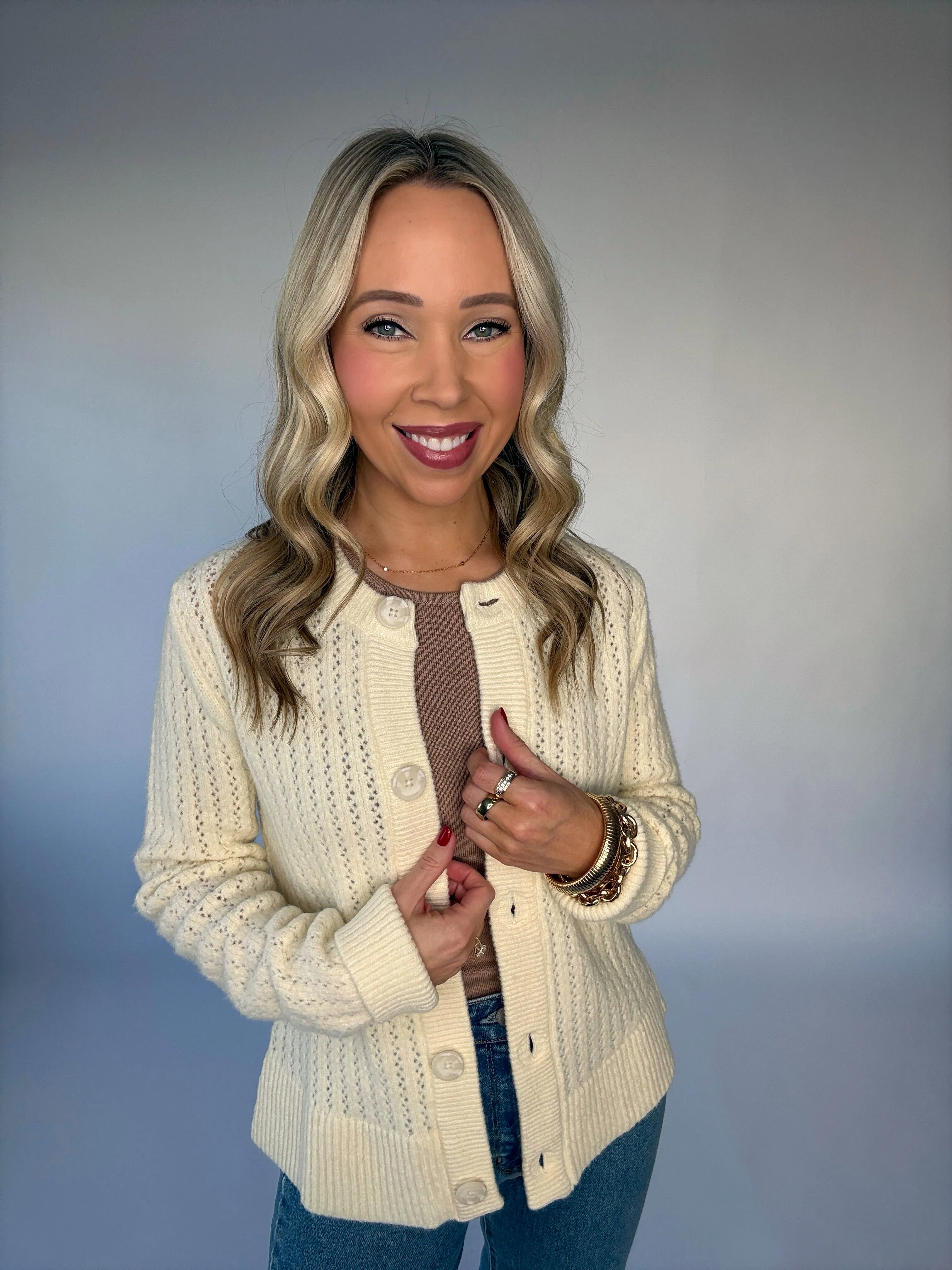 Steve Madden Illiana Open Stitch Cardigan