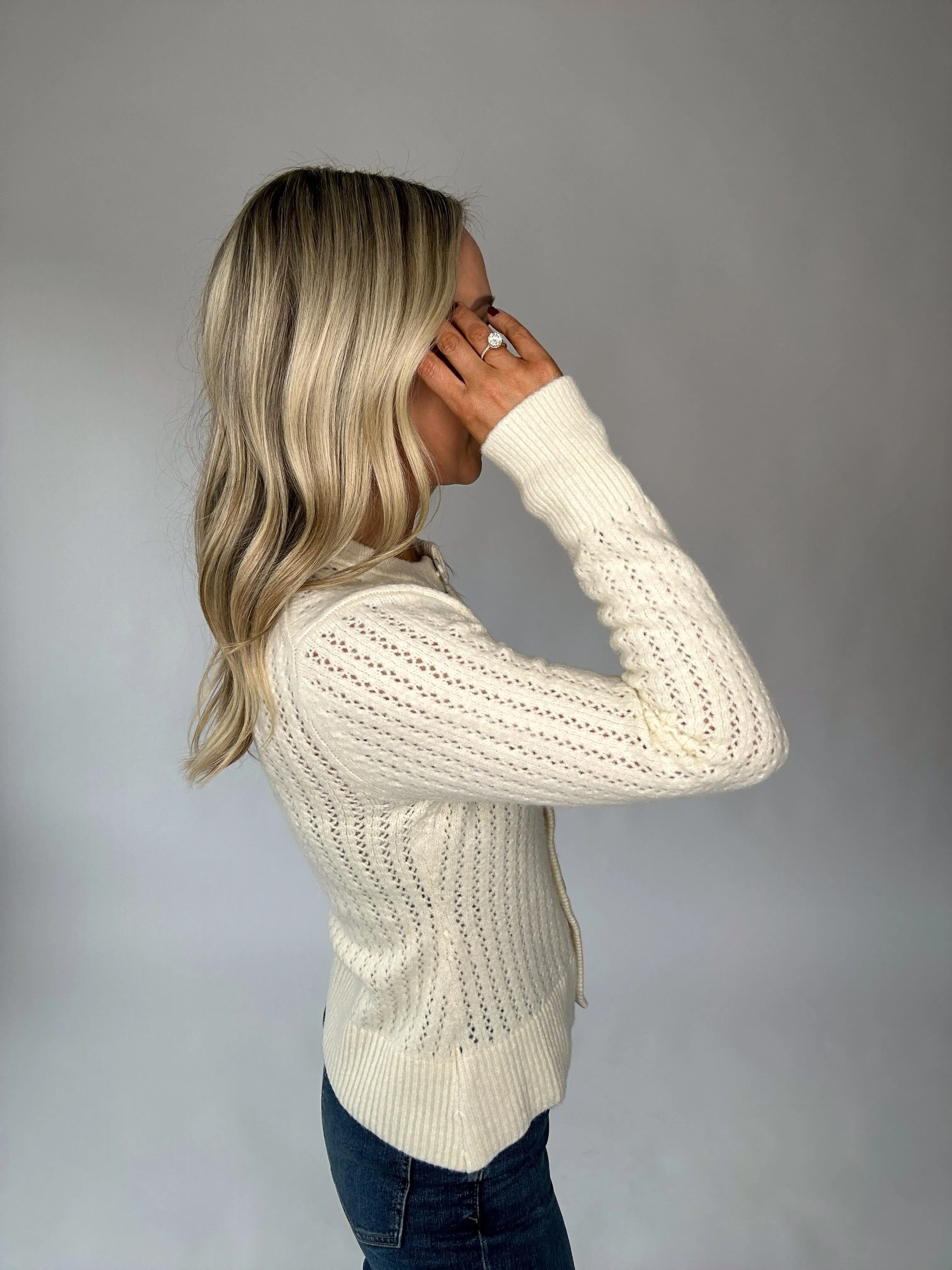 Steve Madden Illiana Open Stitch Cardigan
