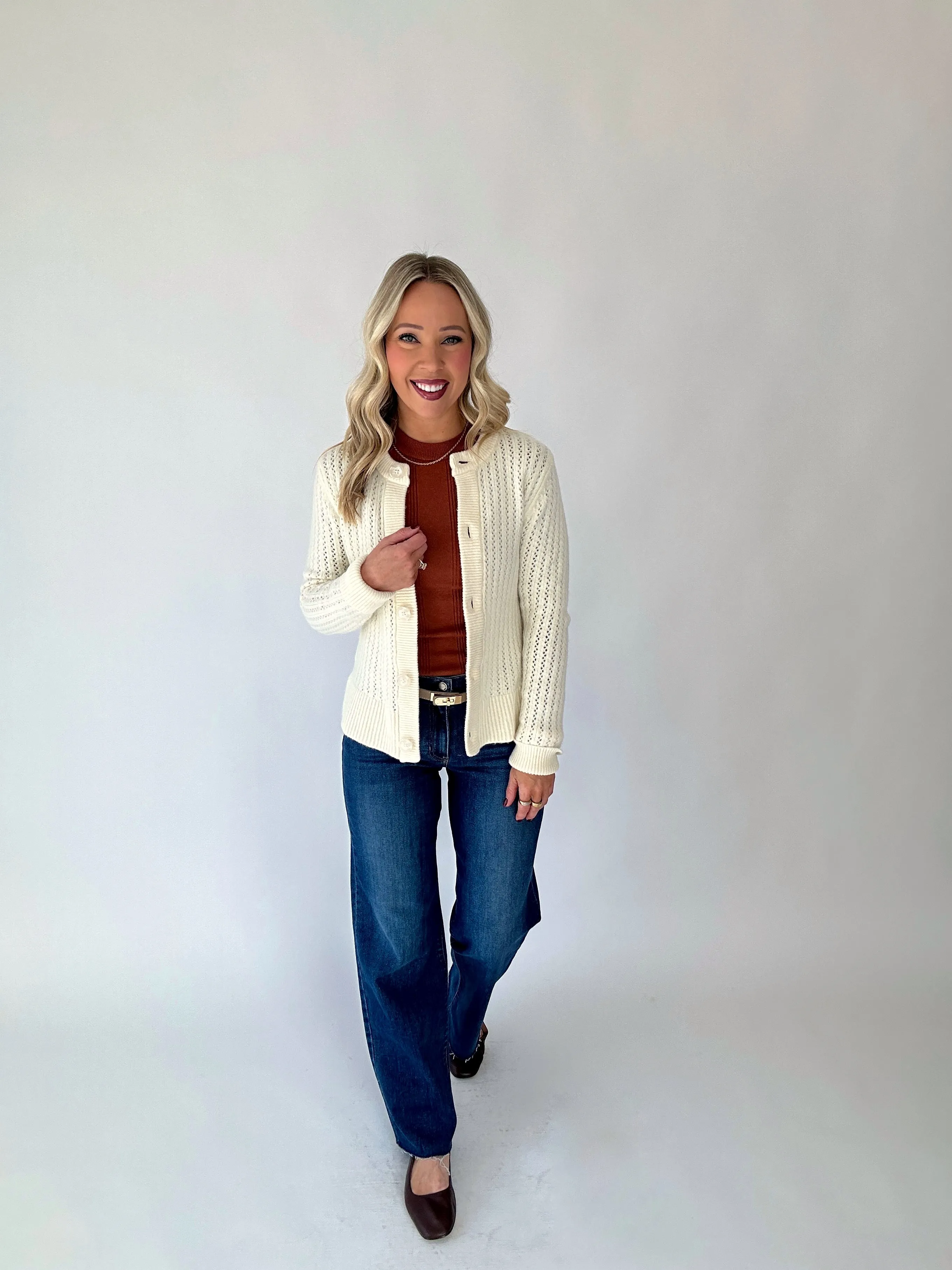 Steve Madden Illiana Open Stitch Cardigan