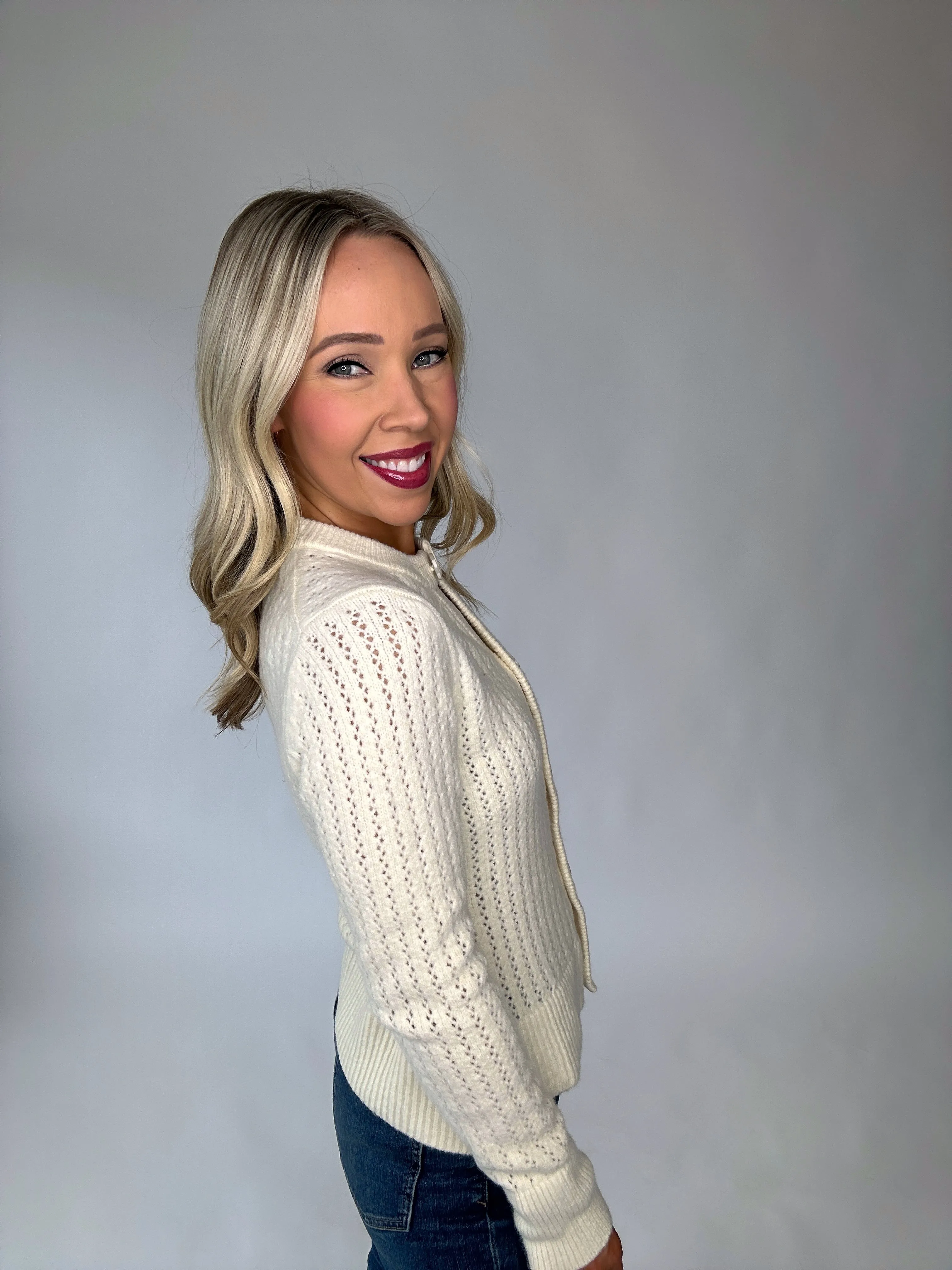 Steve Madden Illiana Open Stitch Cardigan