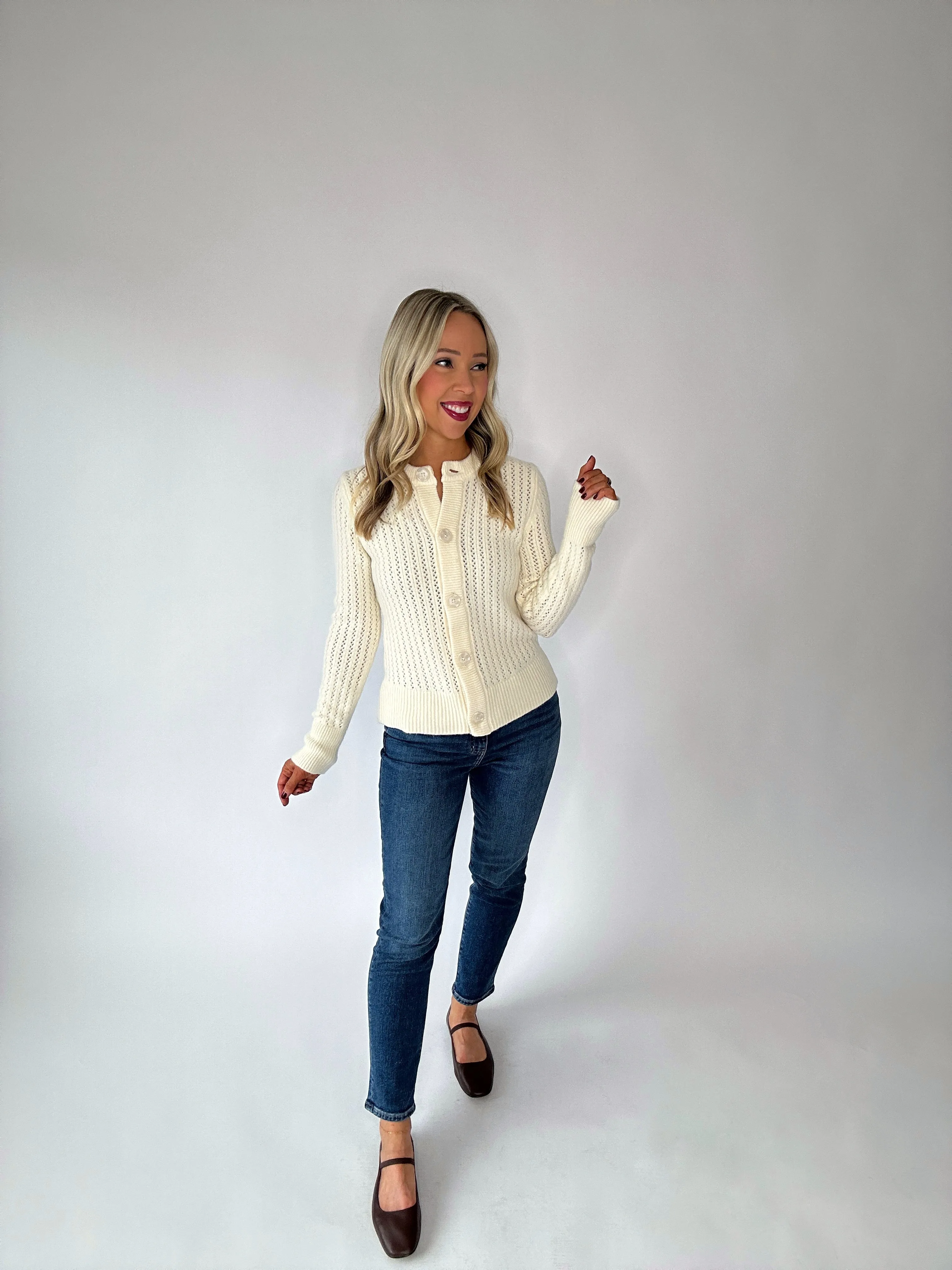 Steve Madden Illiana Open Stitch Cardigan