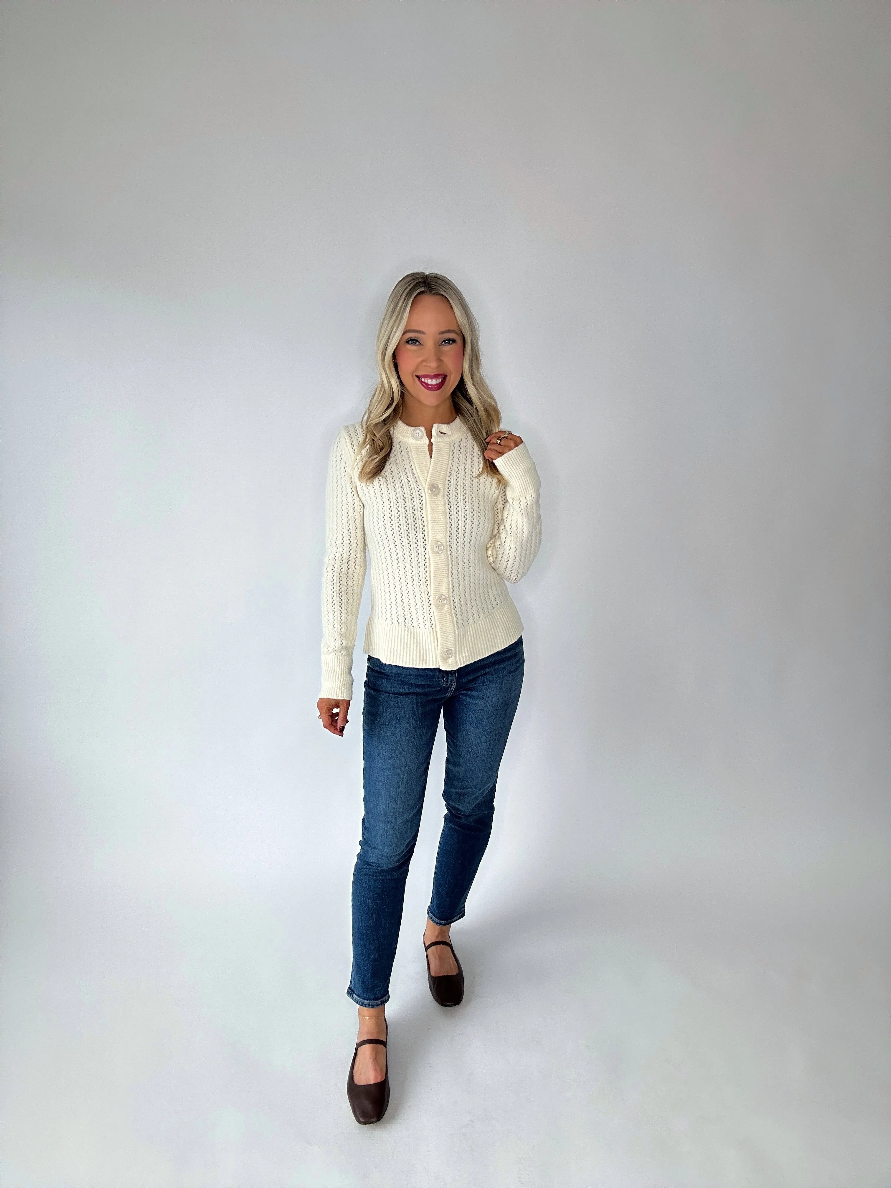 Steve Madden Illiana Open Stitch Cardigan