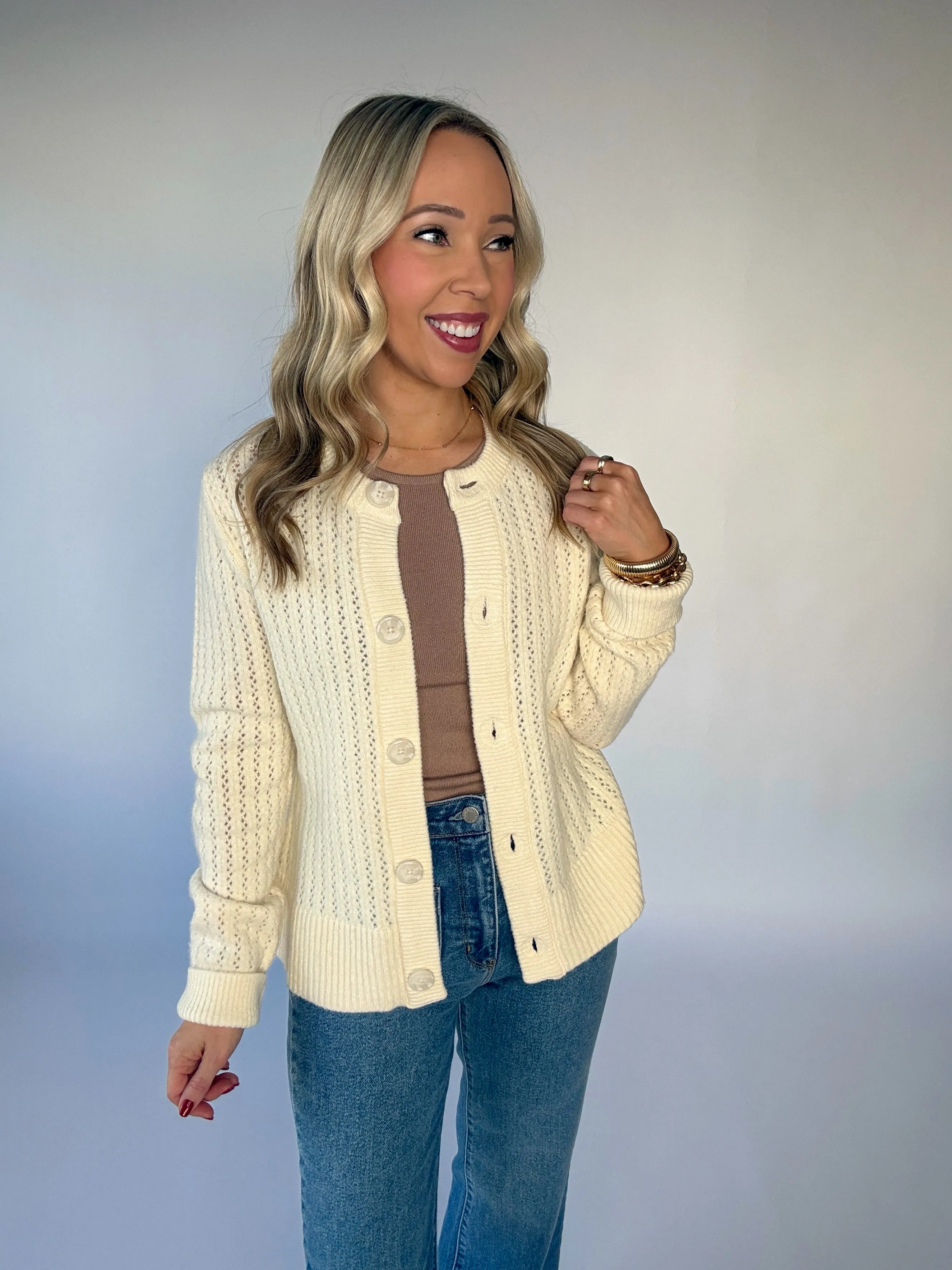 Steve Madden Illiana Open Stitch Cardigan