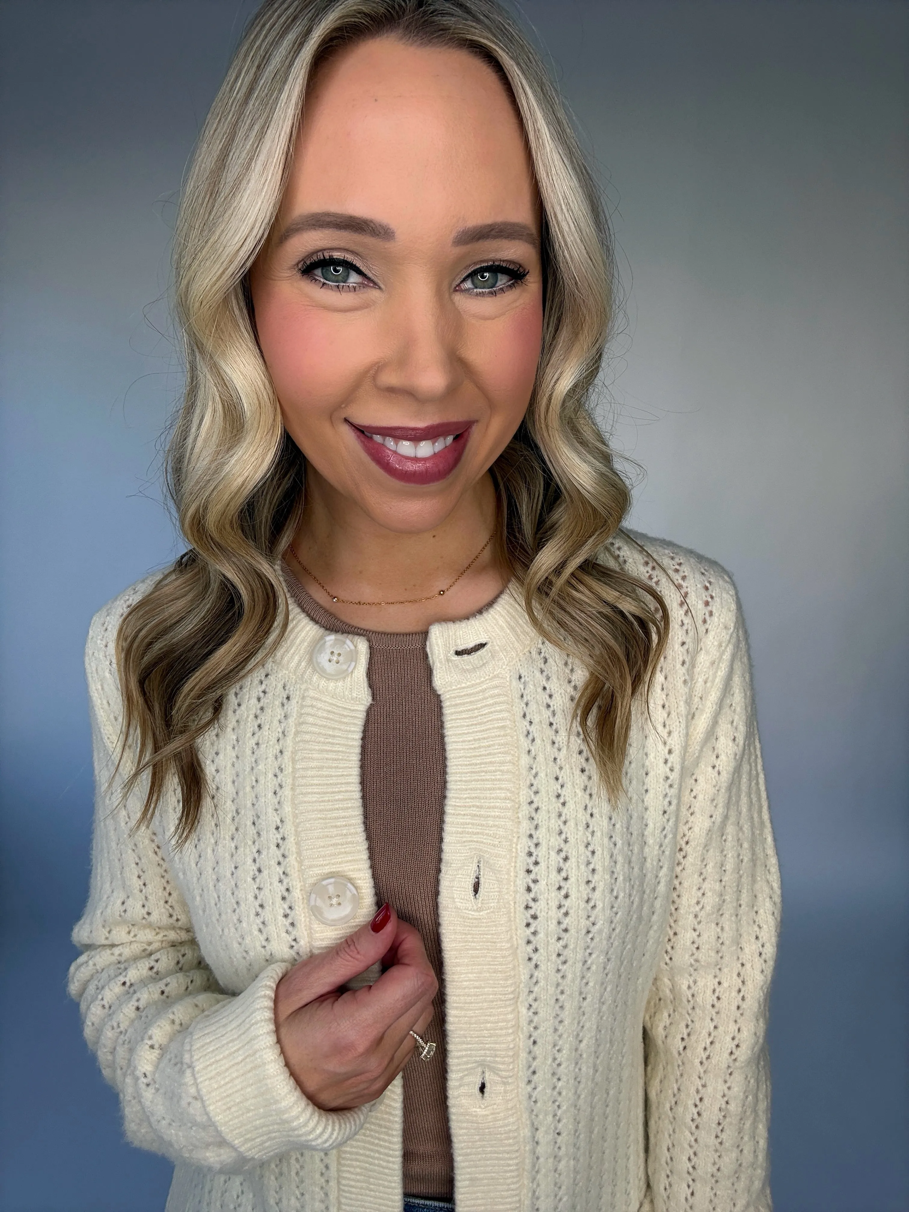 Steve Madden Illiana Open Stitch Cardigan