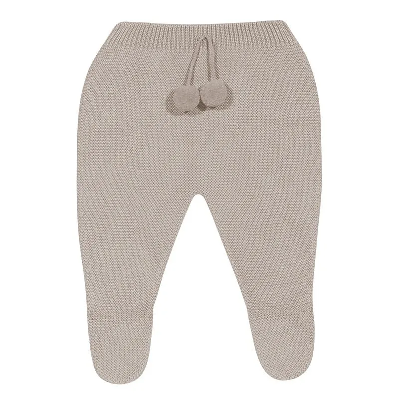 Stone Knitted Pom Pom Leggings