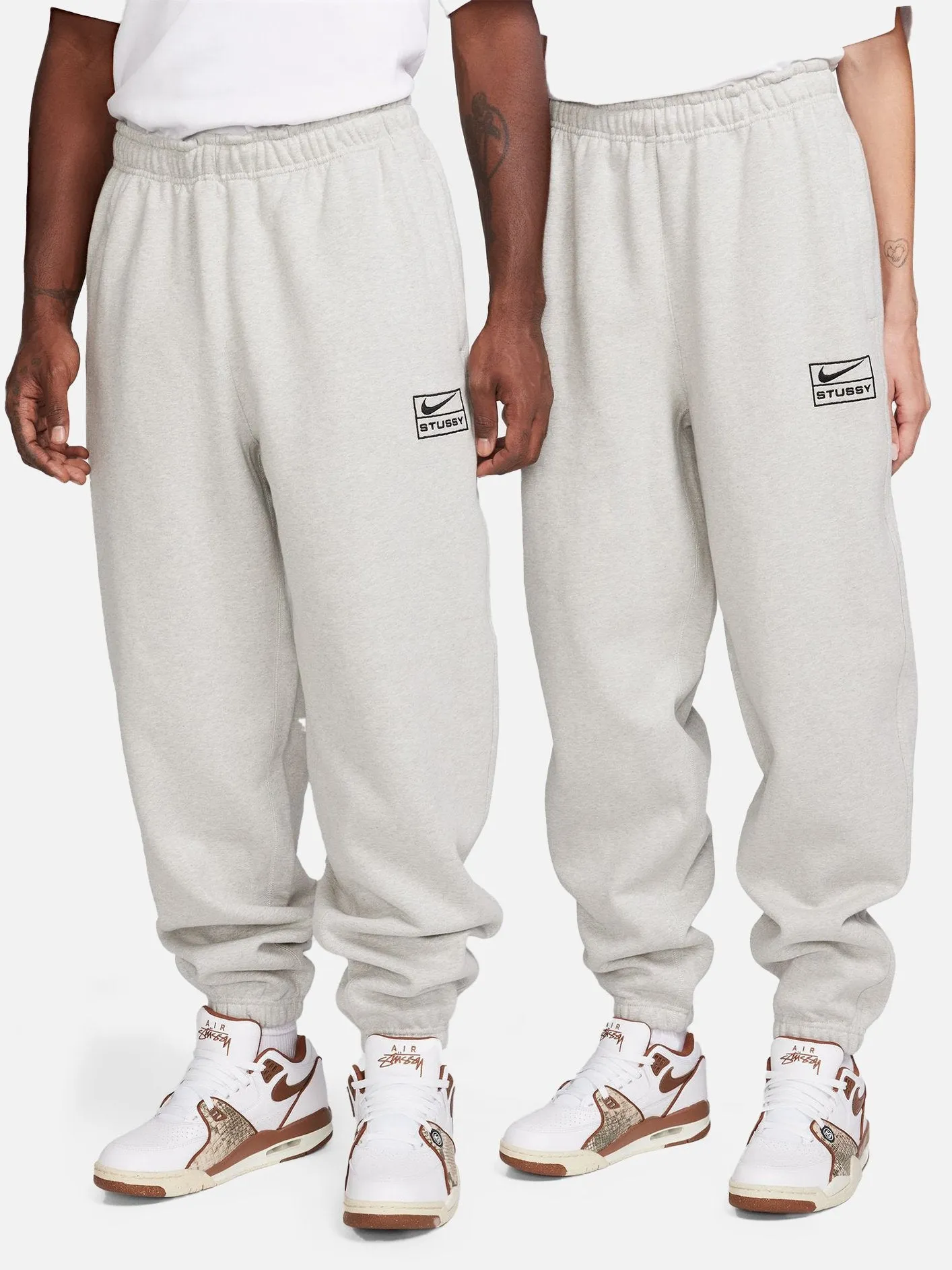 Stussy x Nike NRG BR Fleece Sweatpants - Grey