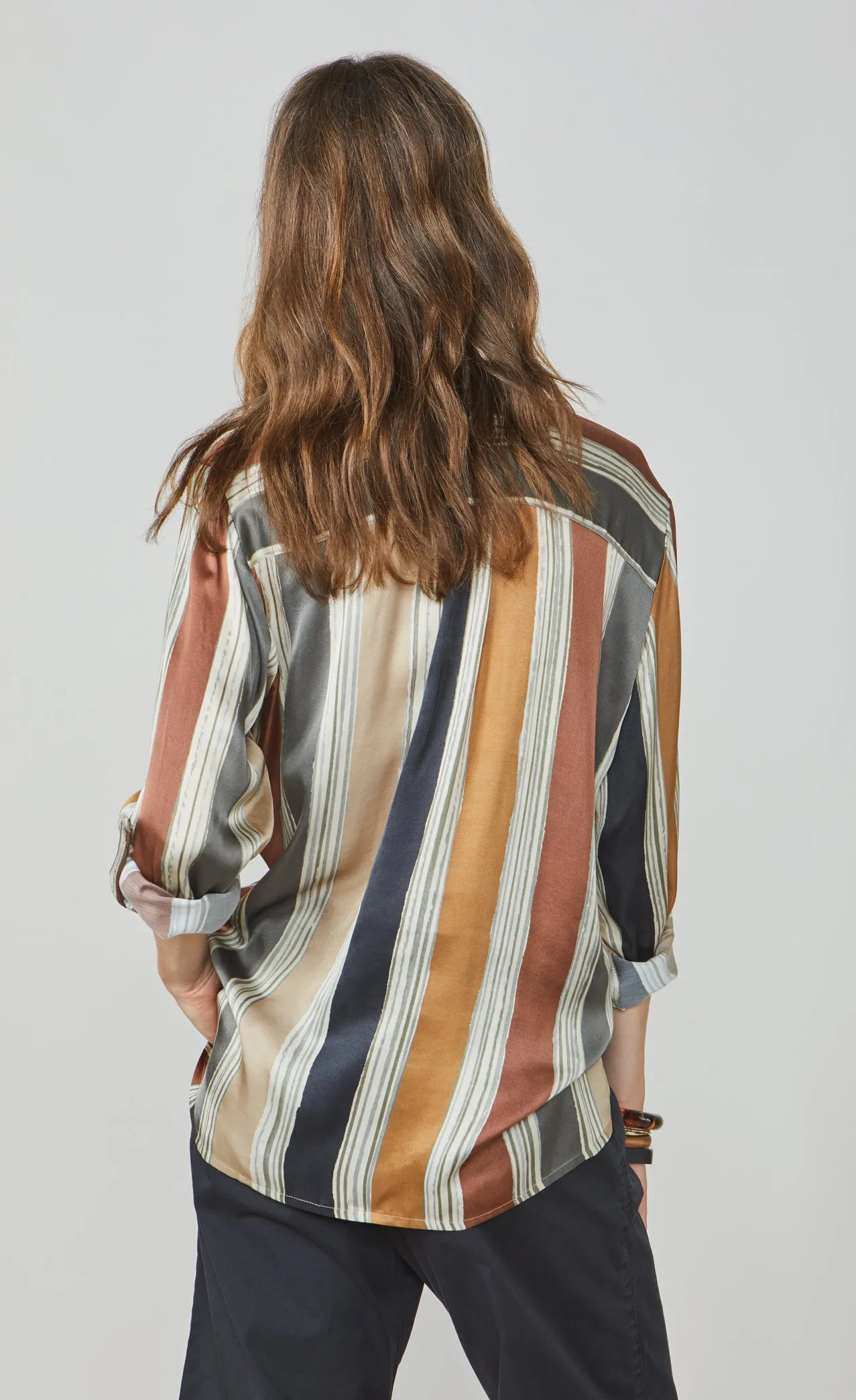Summum Multicolor Striped Blouse