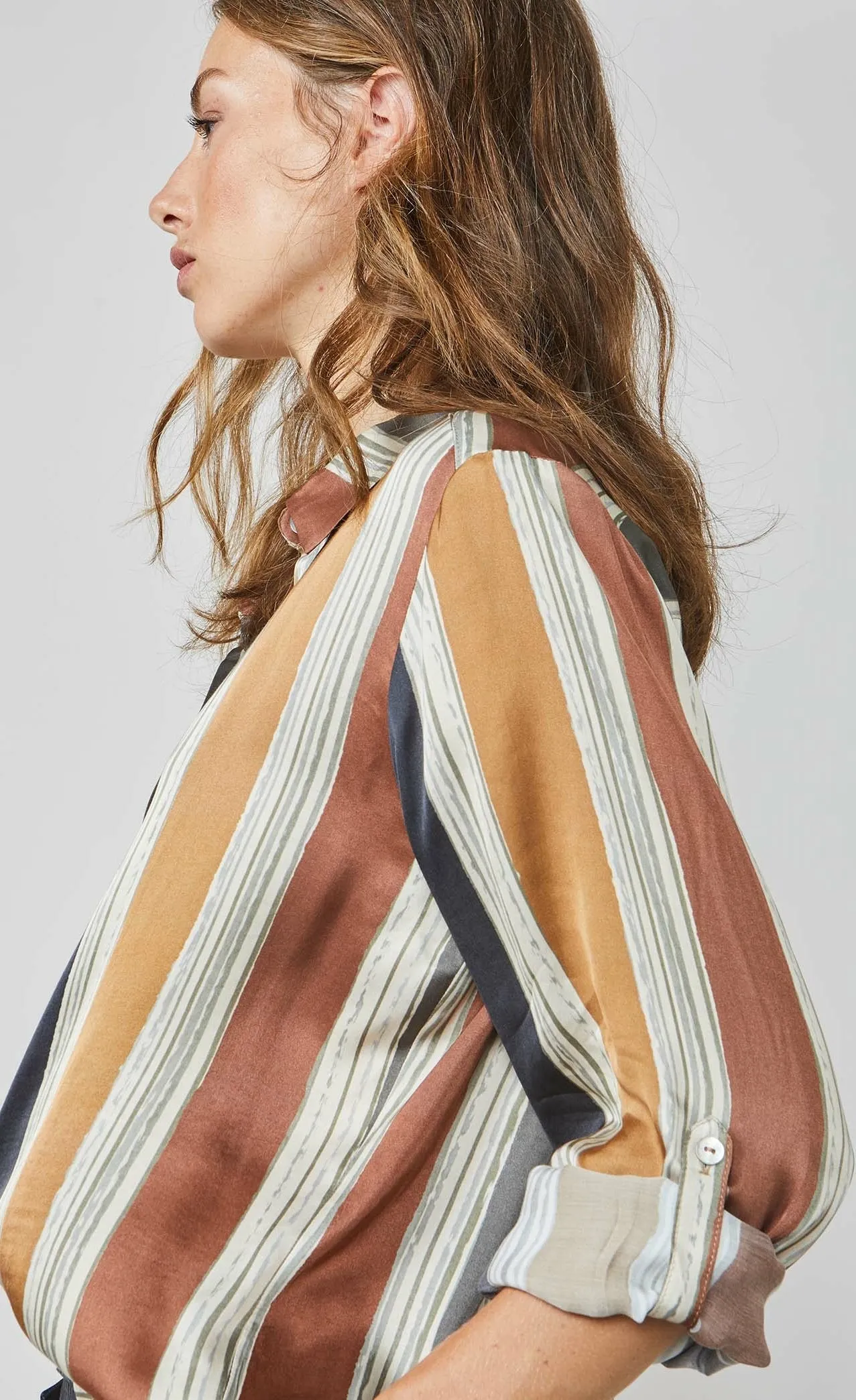 Summum Multicolor Striped Blouse