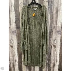 Sweater Cardigan By Knox Rose In Green, Size: Xxl