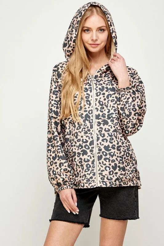 Sweet Generis REVERSIBLE CONTRAST PRINT ZIP UP WINDBREAKER HOODIE