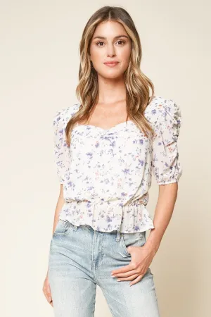Sweetest Days Floral Print Top - FINAL SALE