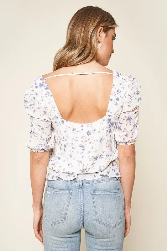 Sweetest Days Floral Print Top - FINAL SALE