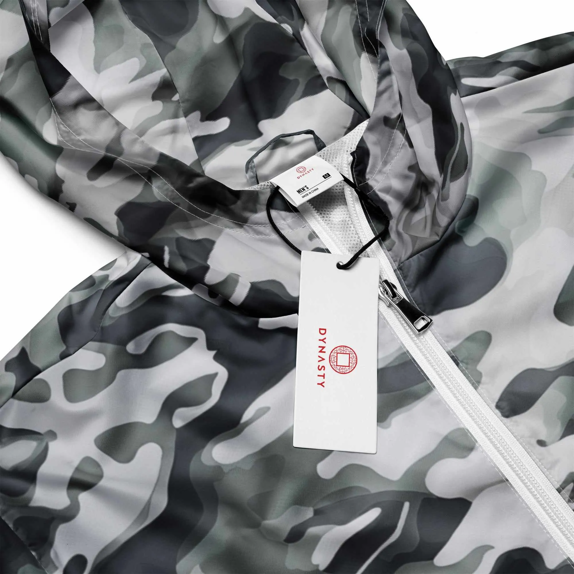 Tactical Camouflage Windbreaker Jacket (Arctic White)