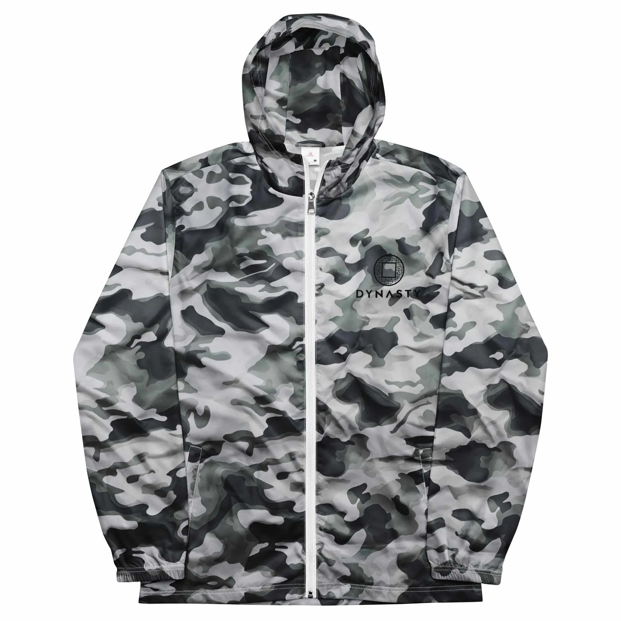 Tactical Camouflage Windbreaker Jacket (Arctic White)