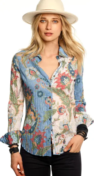 TAJ MIX BUTTON DOWN SHIRT
