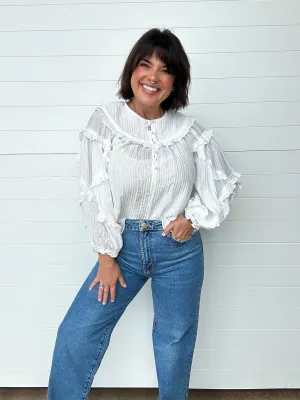 The Adelaide Ruffle Detail Blouse