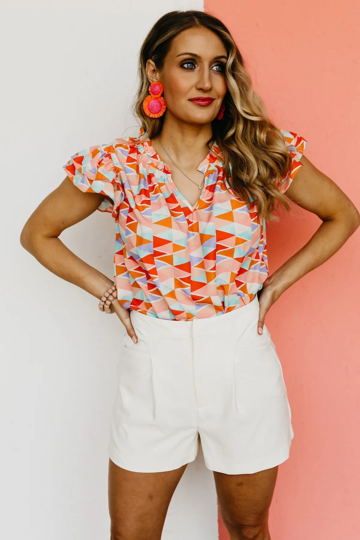 The Aylin Double Ruffle Sleeve Blouse - FINAL SALE