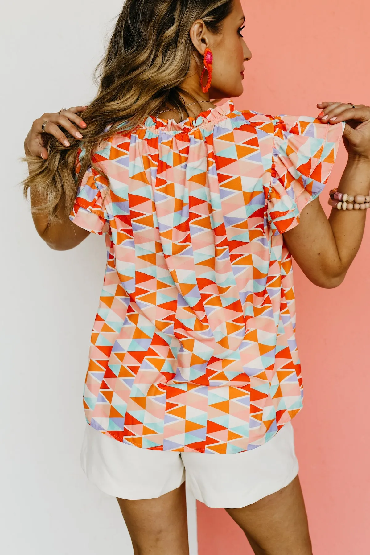 The Aylin Double Ruffle Sleeve Blouse - FINAL SALE