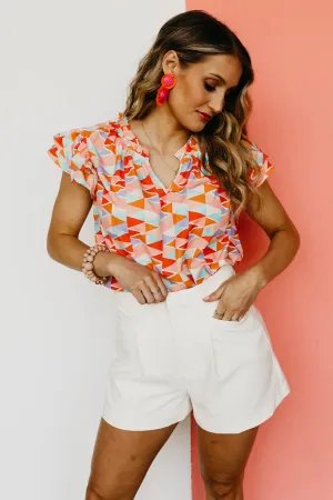 The Aylin Double Ruffle Sleeve Blouse - FINAL SALE