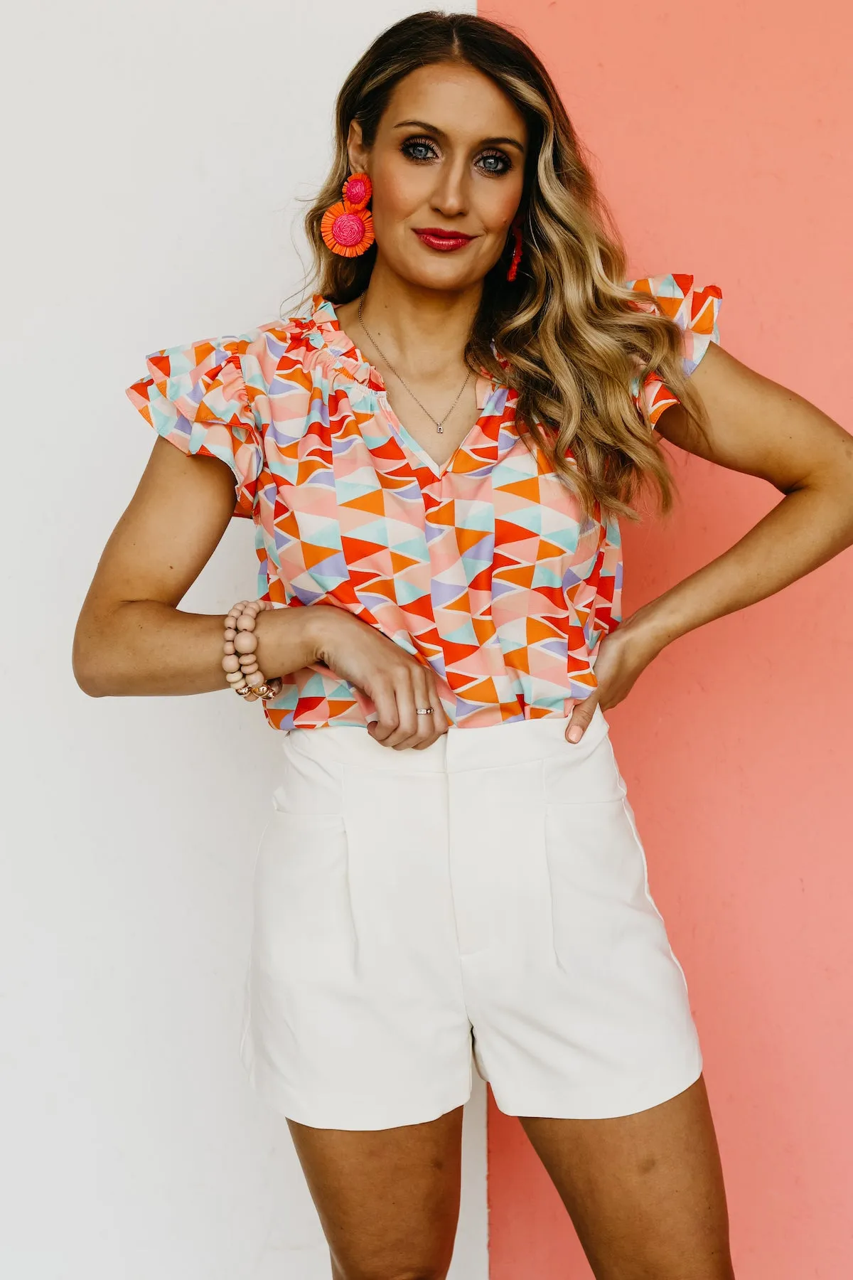 The Aylin Double Ruffle Sleeve Blouse - FINAL SALE