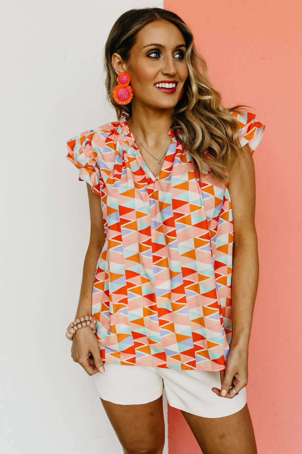 The Aylin Double Ruffle Sleeve Blouse - FINAL SALE