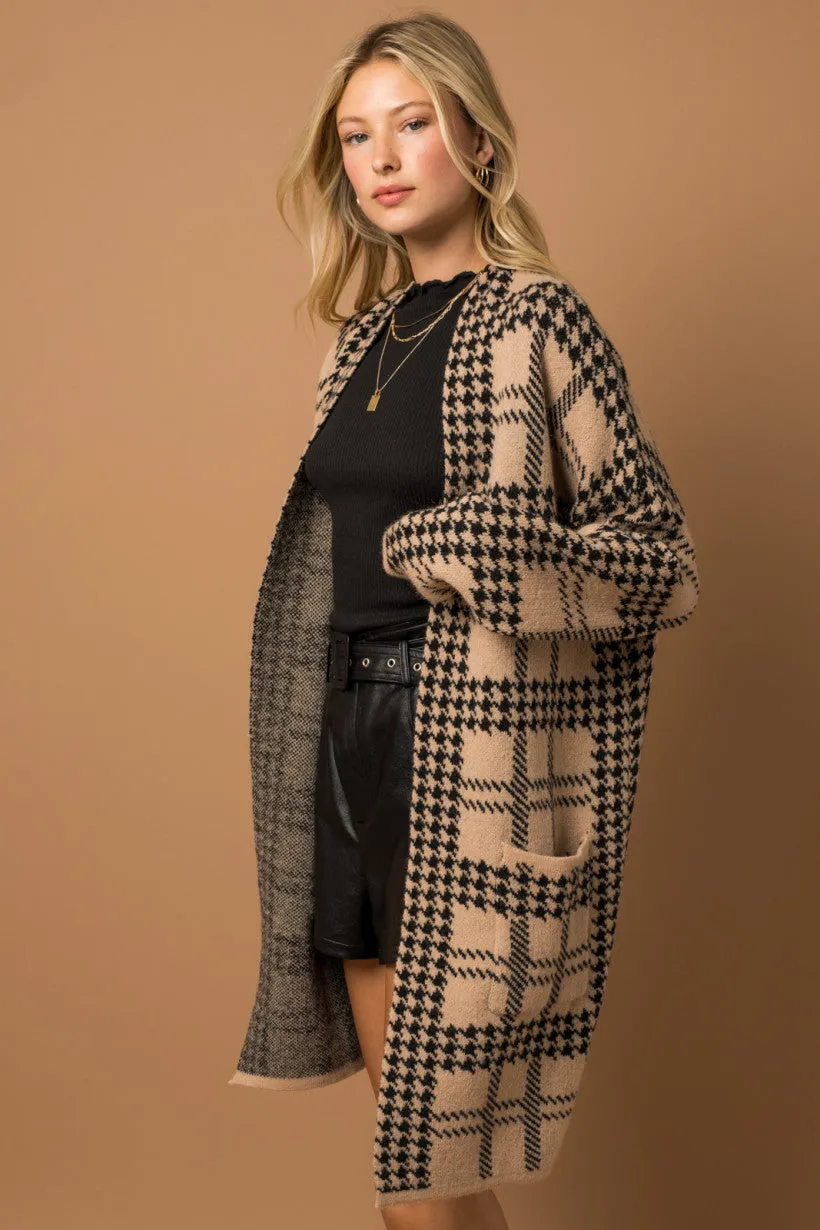 The Houndstooth Coatigan