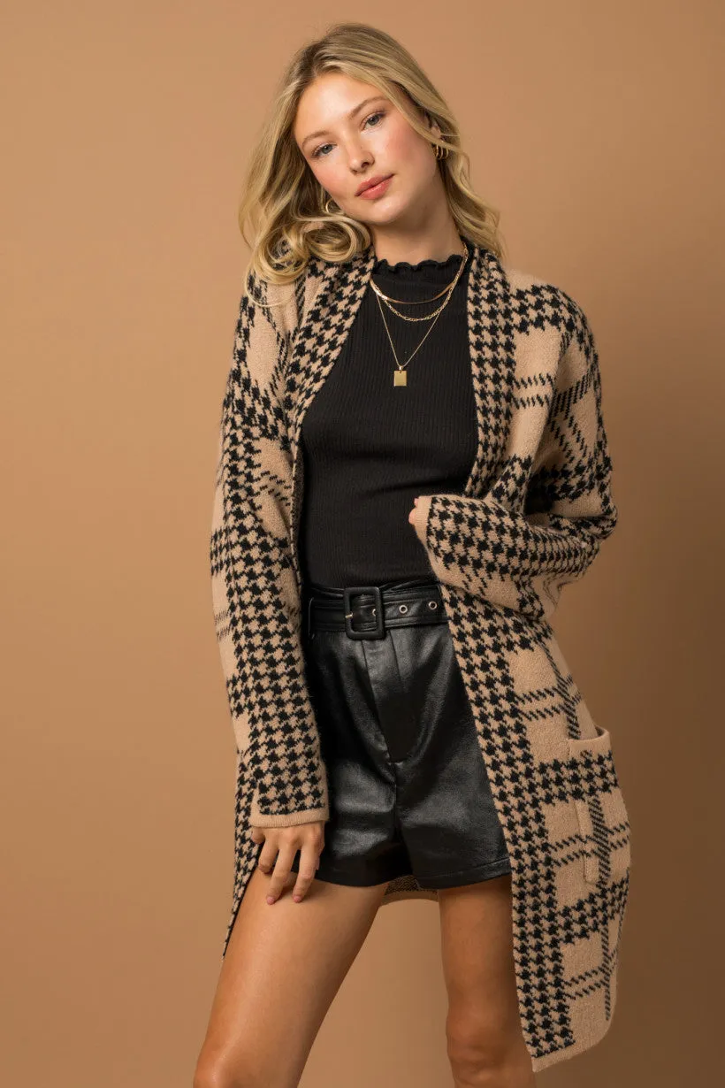 The Houndstooth Coatigan