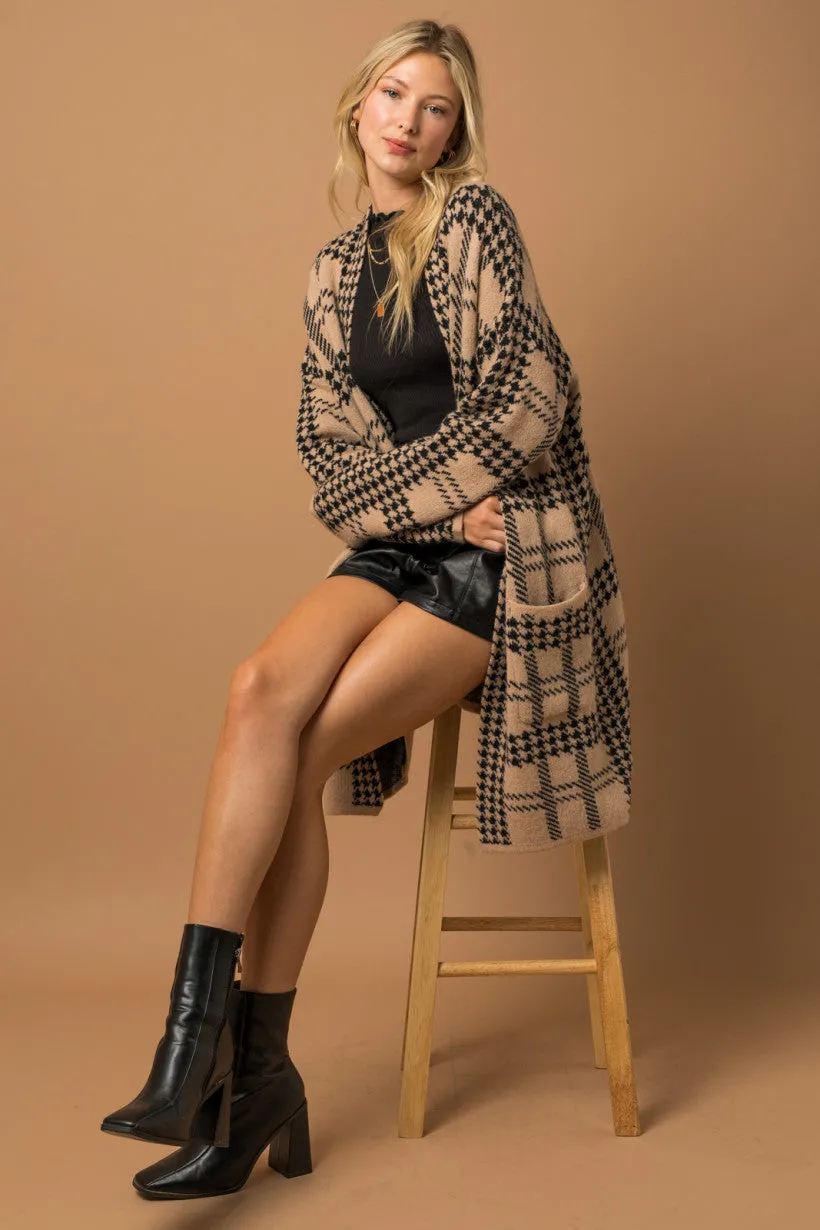 The Houndstooth Coatigan