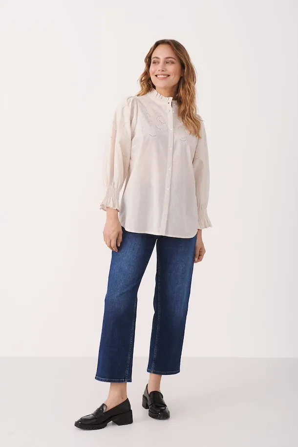 The Kilja Blouse by Part Two - Whitecap - PLUS