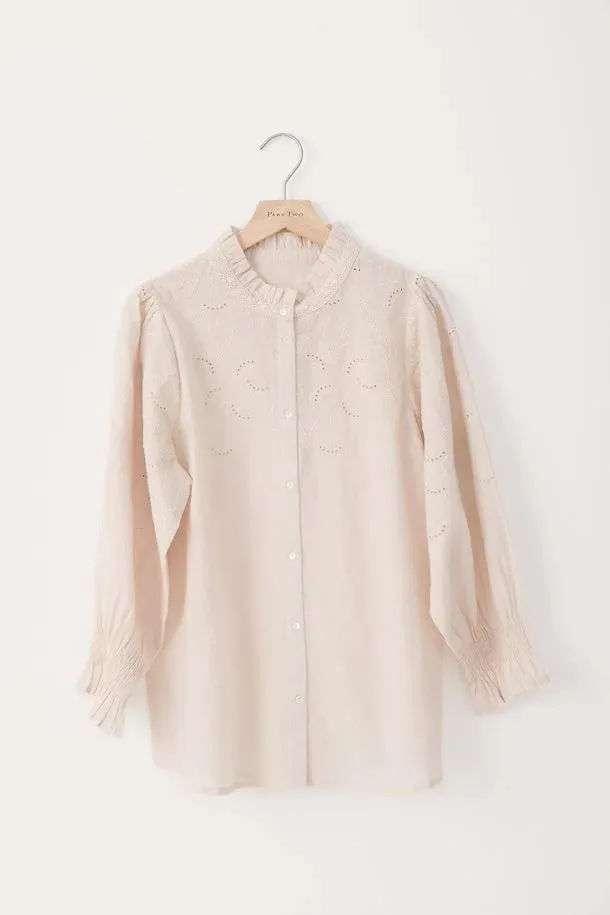 The Kilja Blouse by Part Two - Whitecap - PLUS