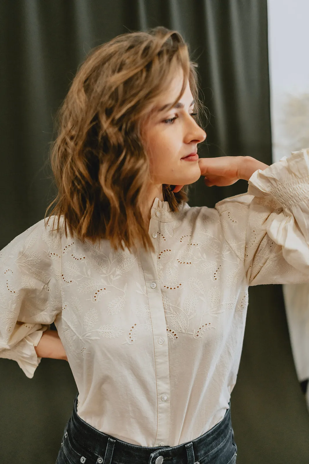 The Kilja Blouse by Part Two - Whitecap - PLUS