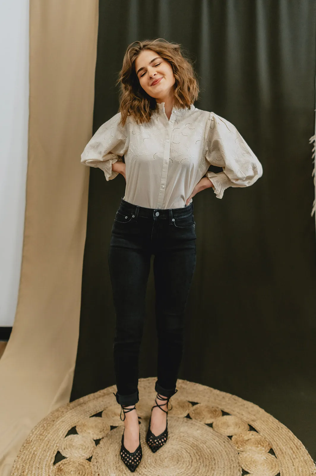 The Kilja Blouse by Part Two - Whitecap - PLUS