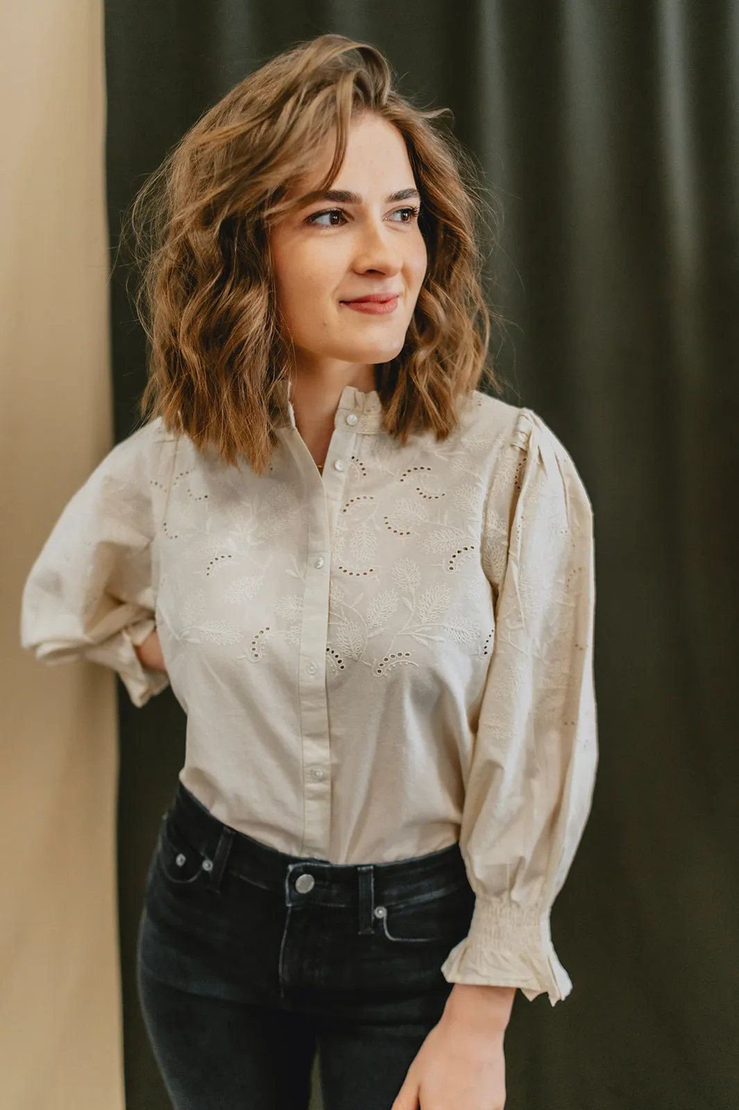 The Kilja Blouse by Part Two - Whitecap - PLUS