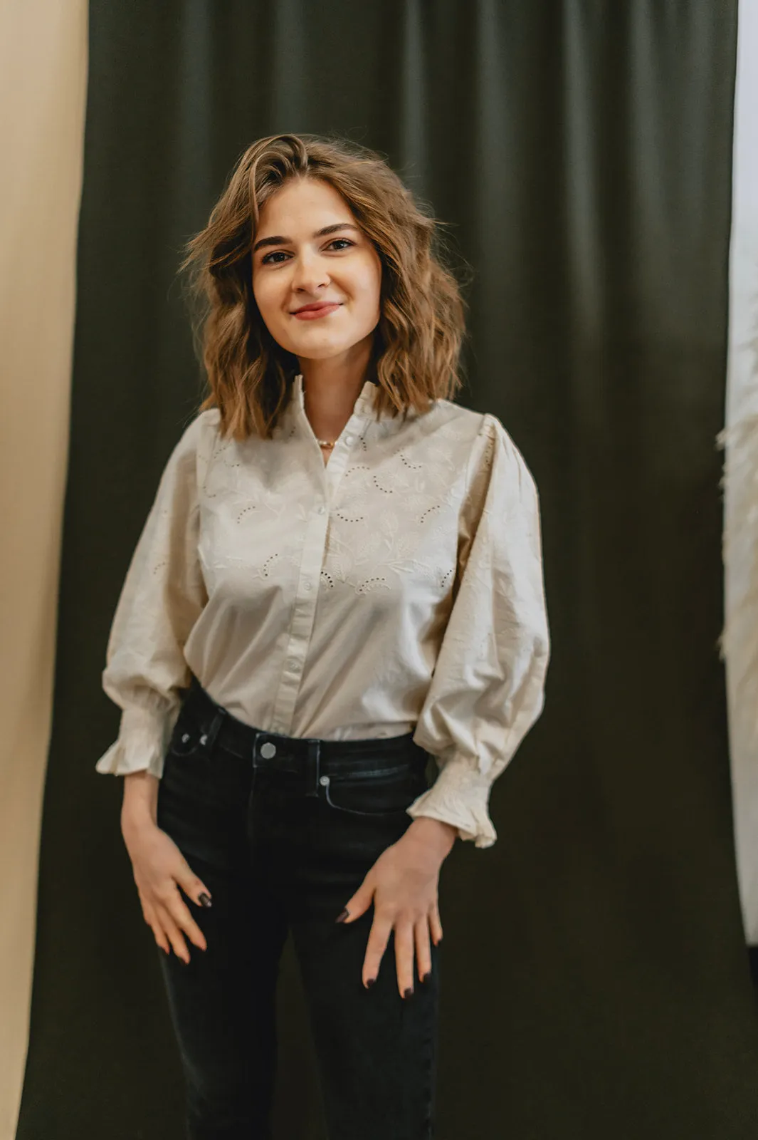 The Kilja Blouse by Part Two - Whitecap - PLUS