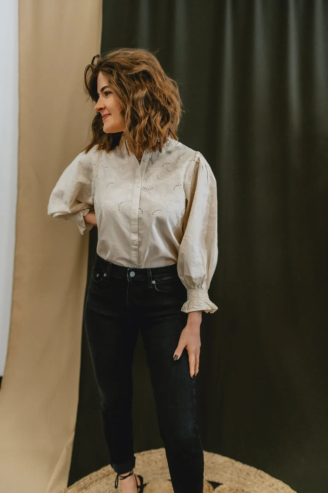 The Kilja Blouse by Part Two - Whitecap - PLUS